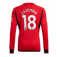 Moški Nogometni dresi Manchester United Casemiro #18 Domači 2023-24 Dolgi Rokav
